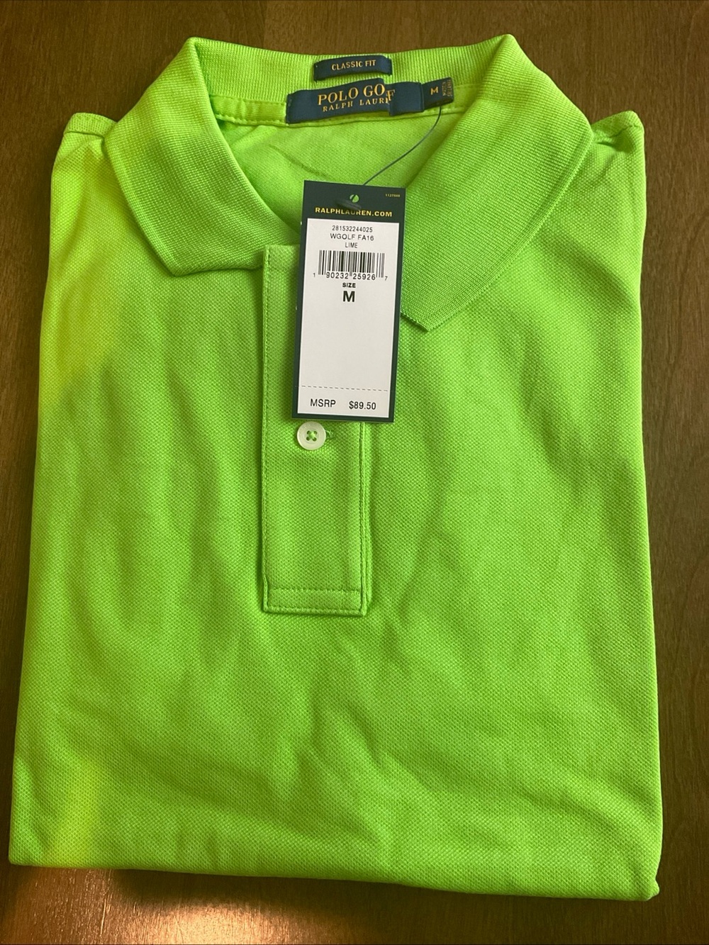 Polo Ralph Lauren Women’s Golf Neon Lime Green Classic Polo